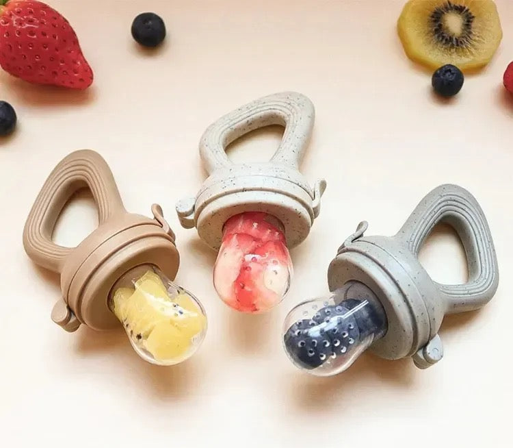 Silicone Teething Pacifier & Fresh Fruit Feeder