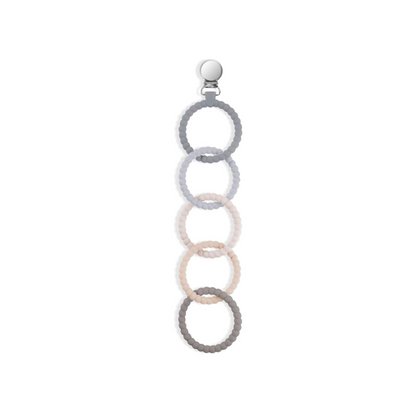 Silicone Teether Rings with Clip