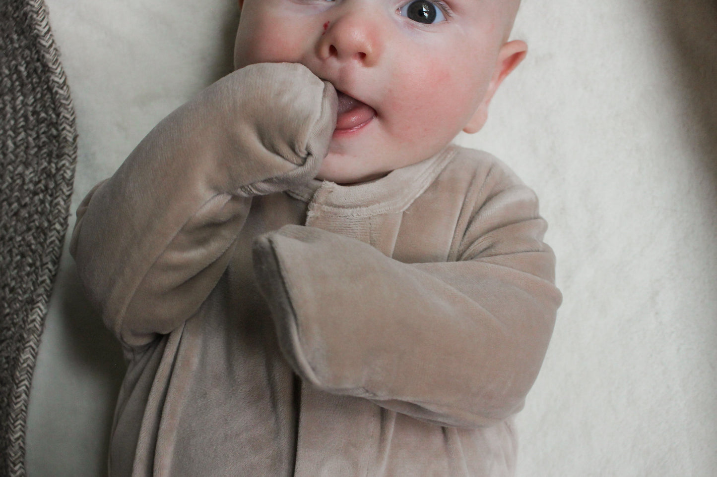 Fleece Footie Baby Pajamas - Quick Magnetic Fastener Sleeper (0-24 Months)