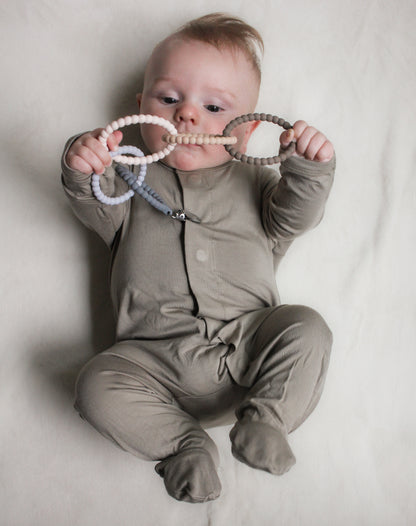 Silicone Teether Rings with Clip