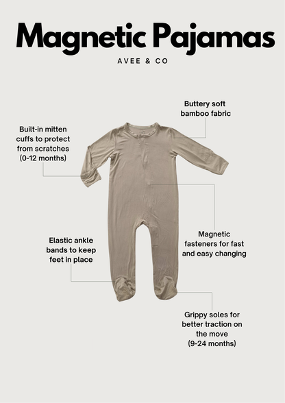 Bamboo Magnetic Pajamas- Ellie